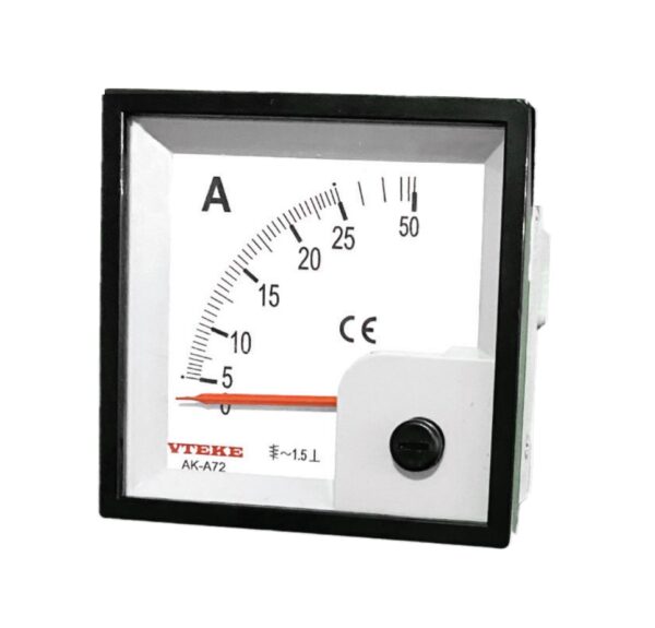 Analog Direct Ammeter 72 X 72, 5A to 100A