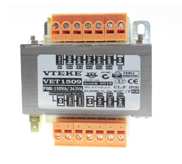 Home  /  Control Transformers  /  Elevator Transformers Elevator transformer 150VA, Primary: 380V-220, Secondary: 110V-95V-85V-75V-60V-48V-24V-16V-12V