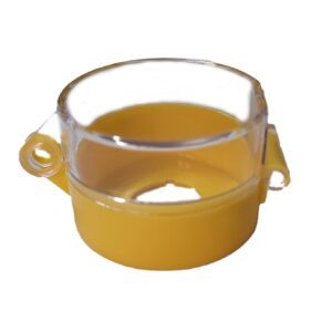 BUTTON PROTECTION WITH COVER -YELLOW + TRANSPARENT