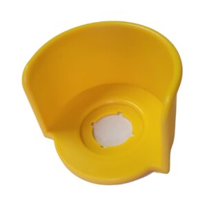 BUTTON PROTECTION WITH HALF CIRCLE -YELLOW