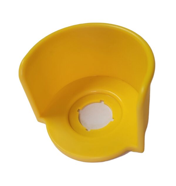BUTTON PROTECTION WITH HALF CIRCLE -YELLOW