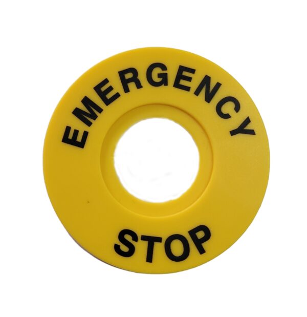 EMERGENCY STOP MARKING CIRCLE -YELLOW