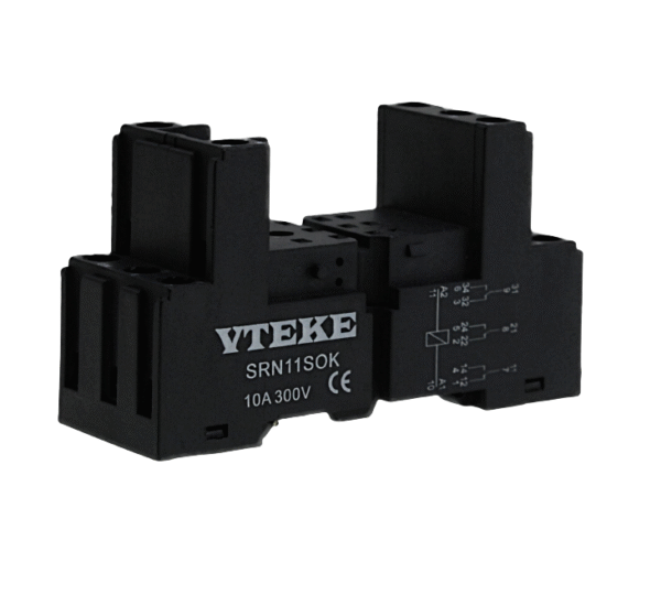 Relay Socket 5A, 3 Contact, 11 Pin SRN series