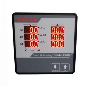 Multimeter & Energy Analyzers Panel Multimeter 96×96, Direct connection with built-in Current Transformers 250A