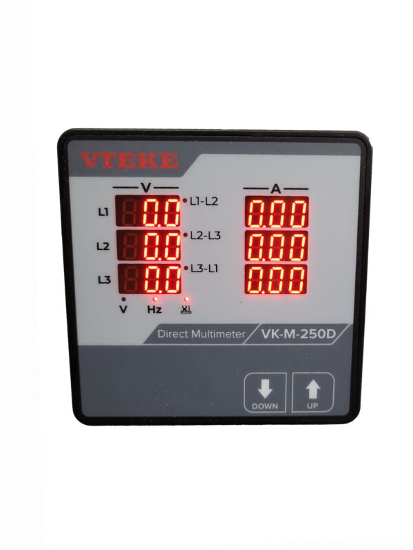 Multimeter & Energy Analyzers Panel Multimeter 96×96, Direct connection with built-in Current Transformers 250A