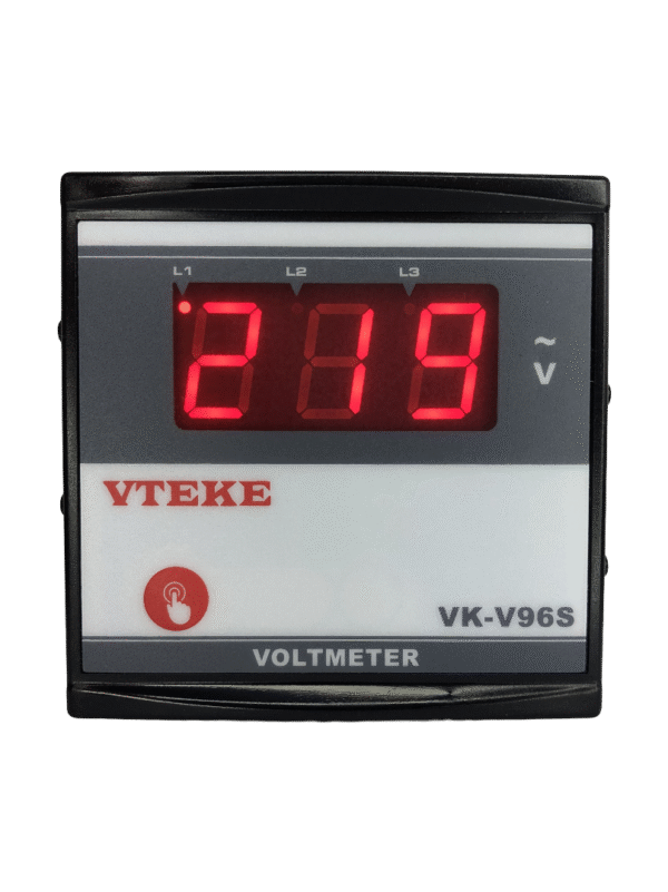 Three Phase Digital Panel Voltmeter 96 X 96 (1 display)